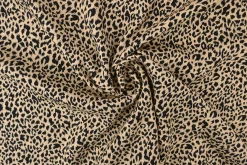 Viscose – Mini leopard beige