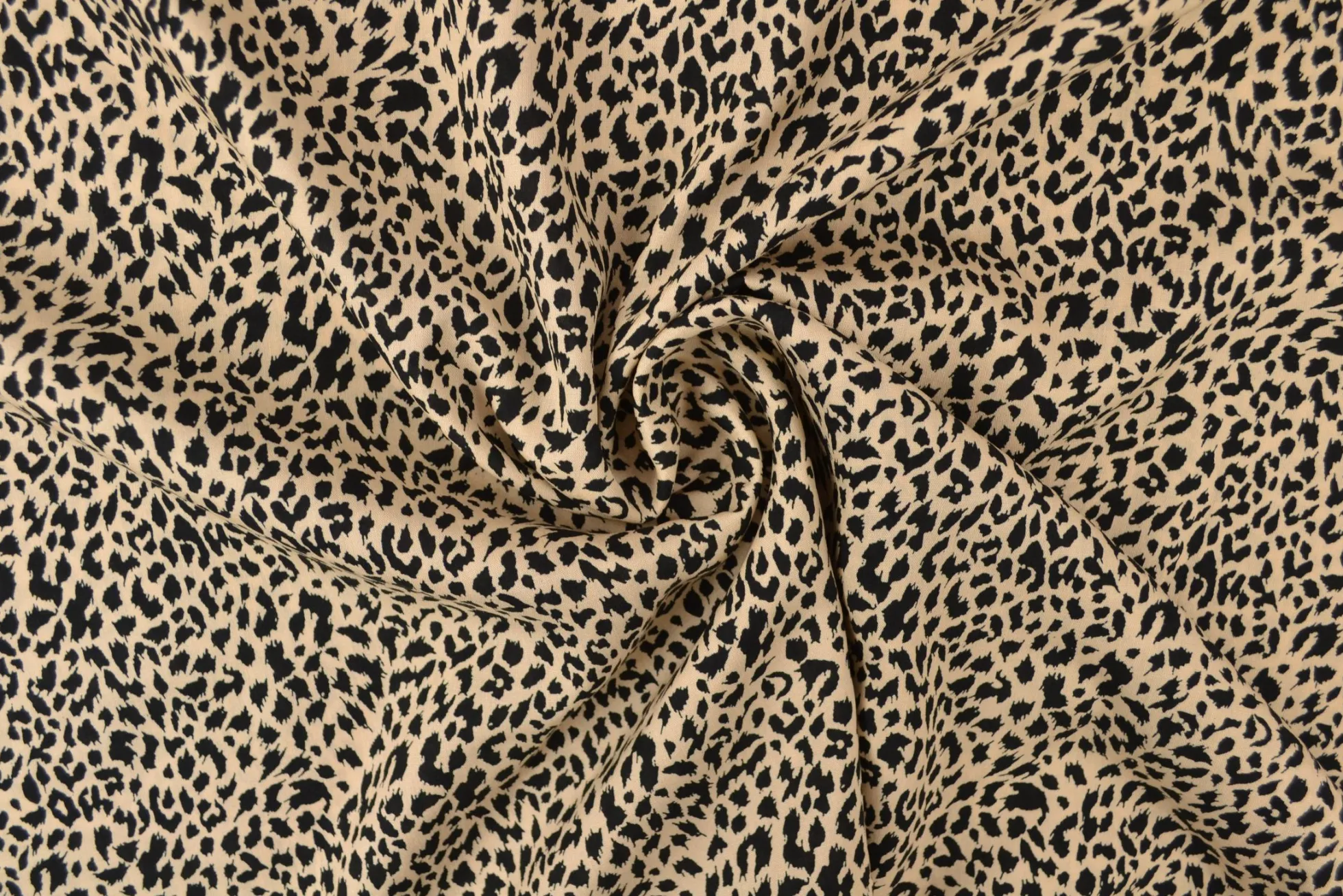 Viscose – Mini leopard beige