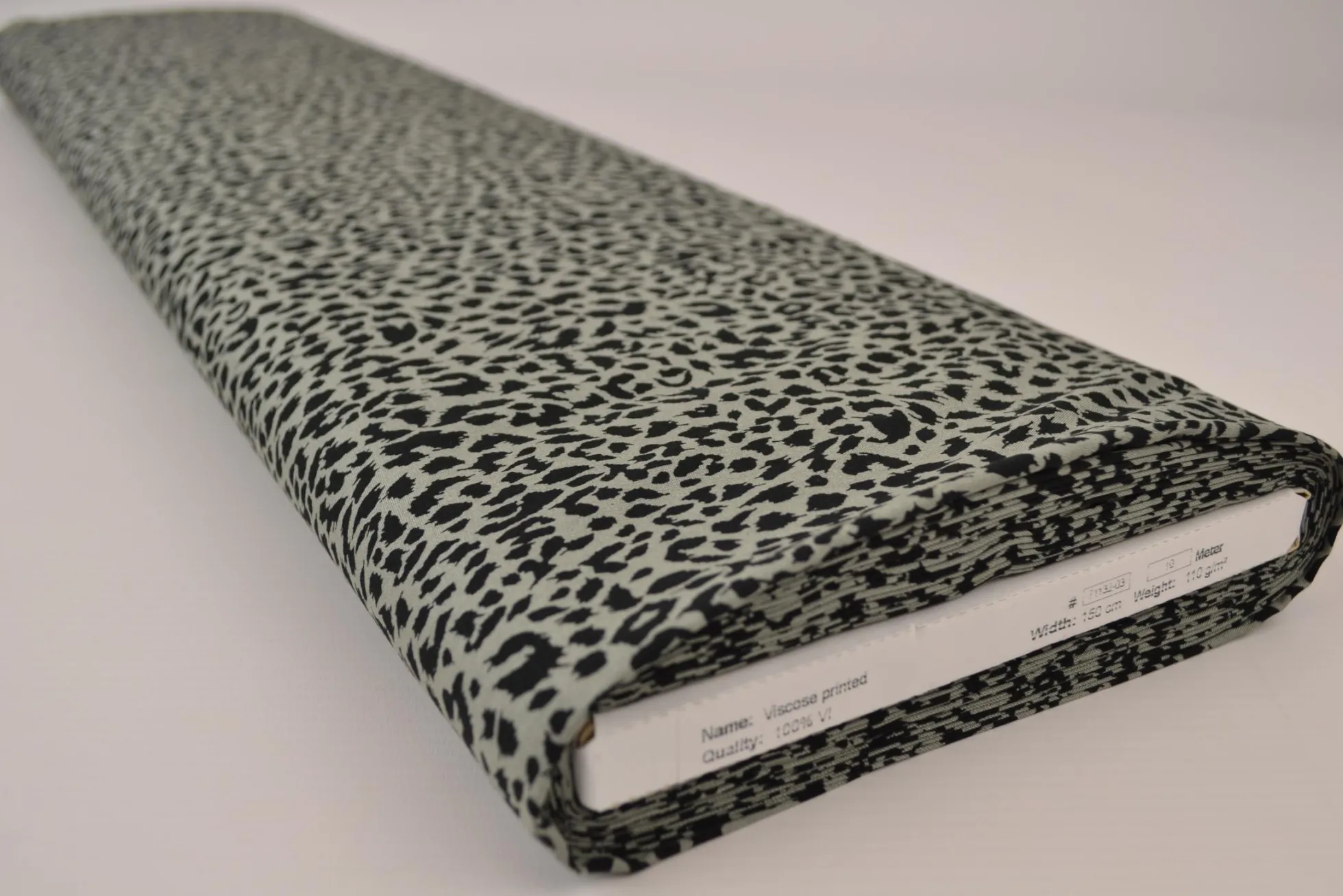 Viscose – Mini leopard grey
