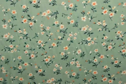 Viscose – Petite blossom sage green