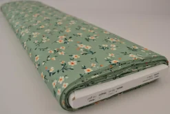 Viscose – Petite blossom sage green