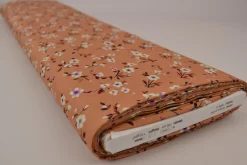 Viscose – Petite blossom terracotta