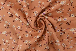 Viscose – Petite blossom terracotta