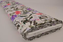 Viscose – Romantic garden white