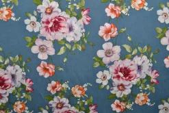 Viscose – Secret roses old blue
