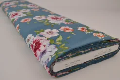 Viscose – Secret roses old blue