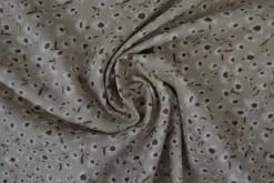 Viscose – Small flower on light beige