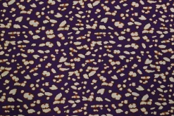 Viscose – Speckled animal purple, creme & brown