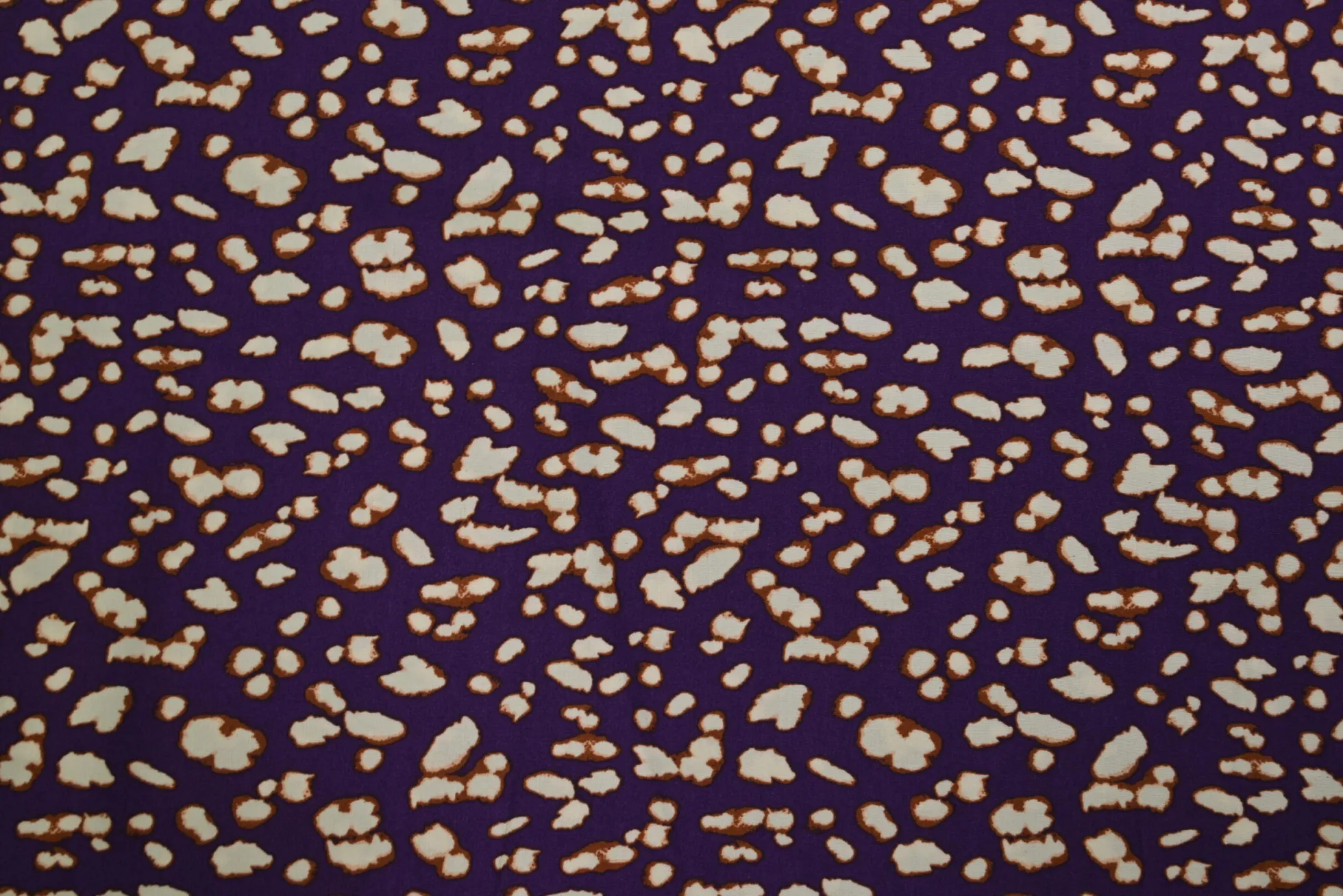 Viscose – Speckled animal purple, creme & brown