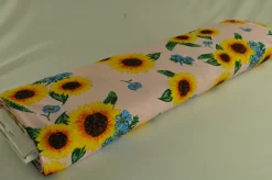 Viscose  – Sunflower on baby pink