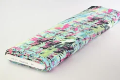 Viscose tricot – Aqua Abstract Fusion