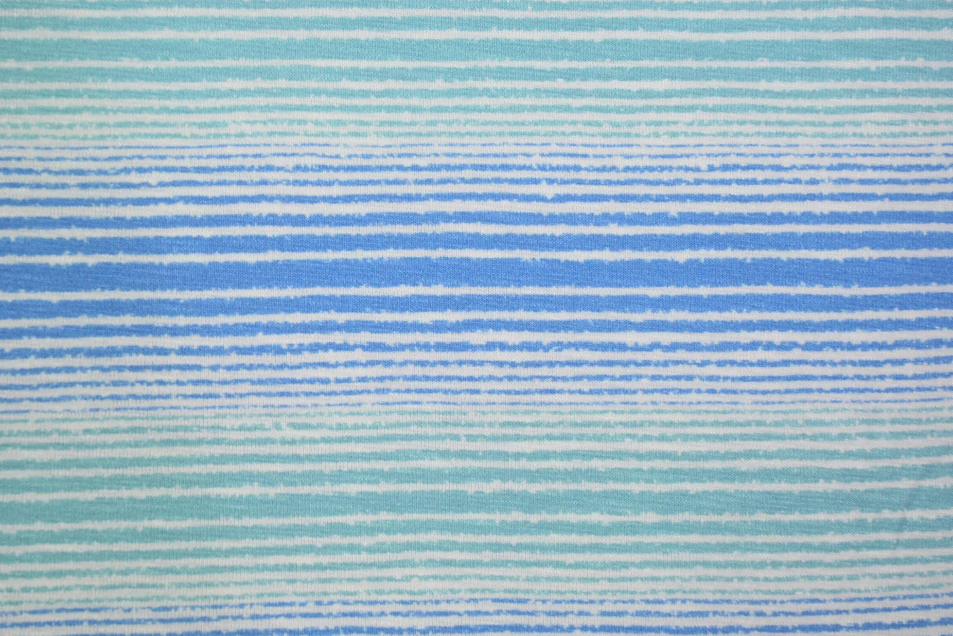 Viscose tricot – Aqua Coastal Lines
