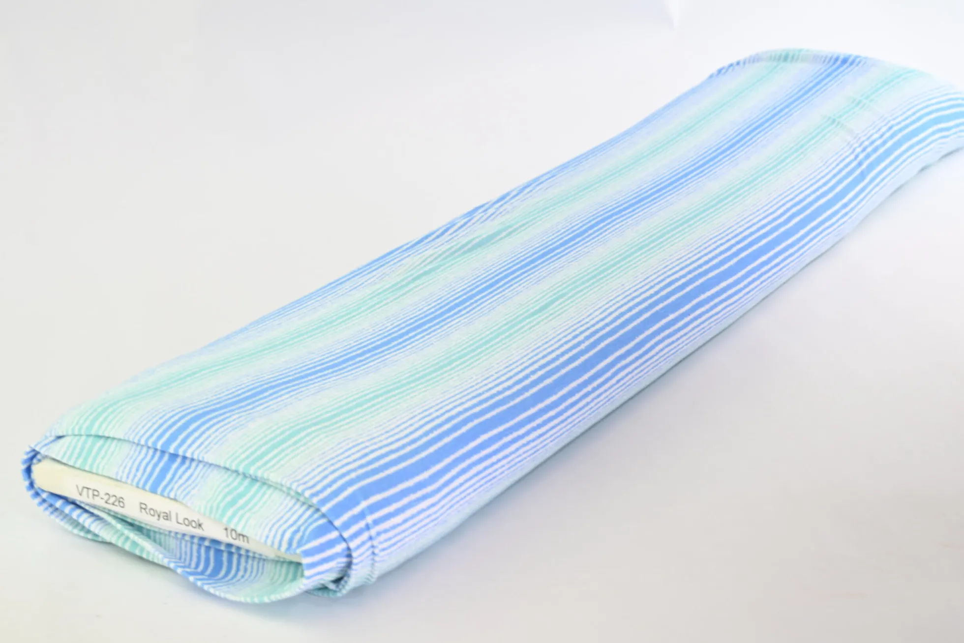 Viscose tricot – Aqua Coastal Lines