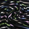 Viscose tricot – Black Pastel Stripes