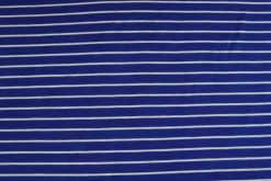 Viscose tricot – Blauw en wit gestreept