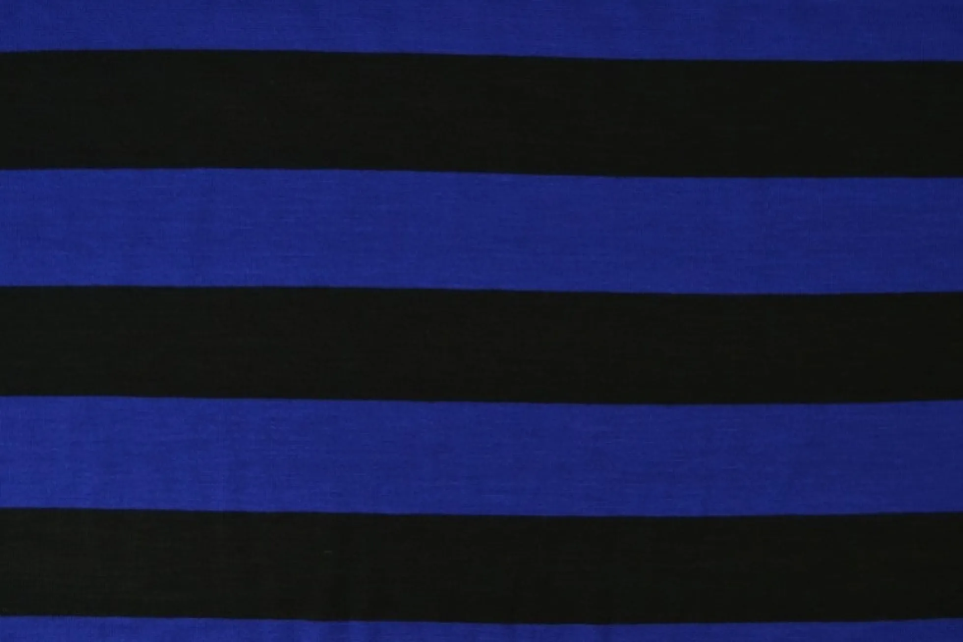 Viscose tricot – Blauw en zwart gestreept