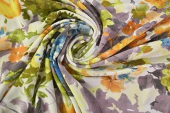 Viscose tricot – Blue Garden Harmony