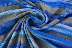 Viscose tricot – Blue Ocean Strokes