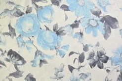 Viscose tricot – Blue Porcelain Blooms