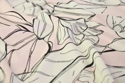 Viscose tricot – Blush Botanical Sketch