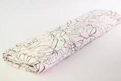 Viscose tricot – Blush Botanical Sketch
