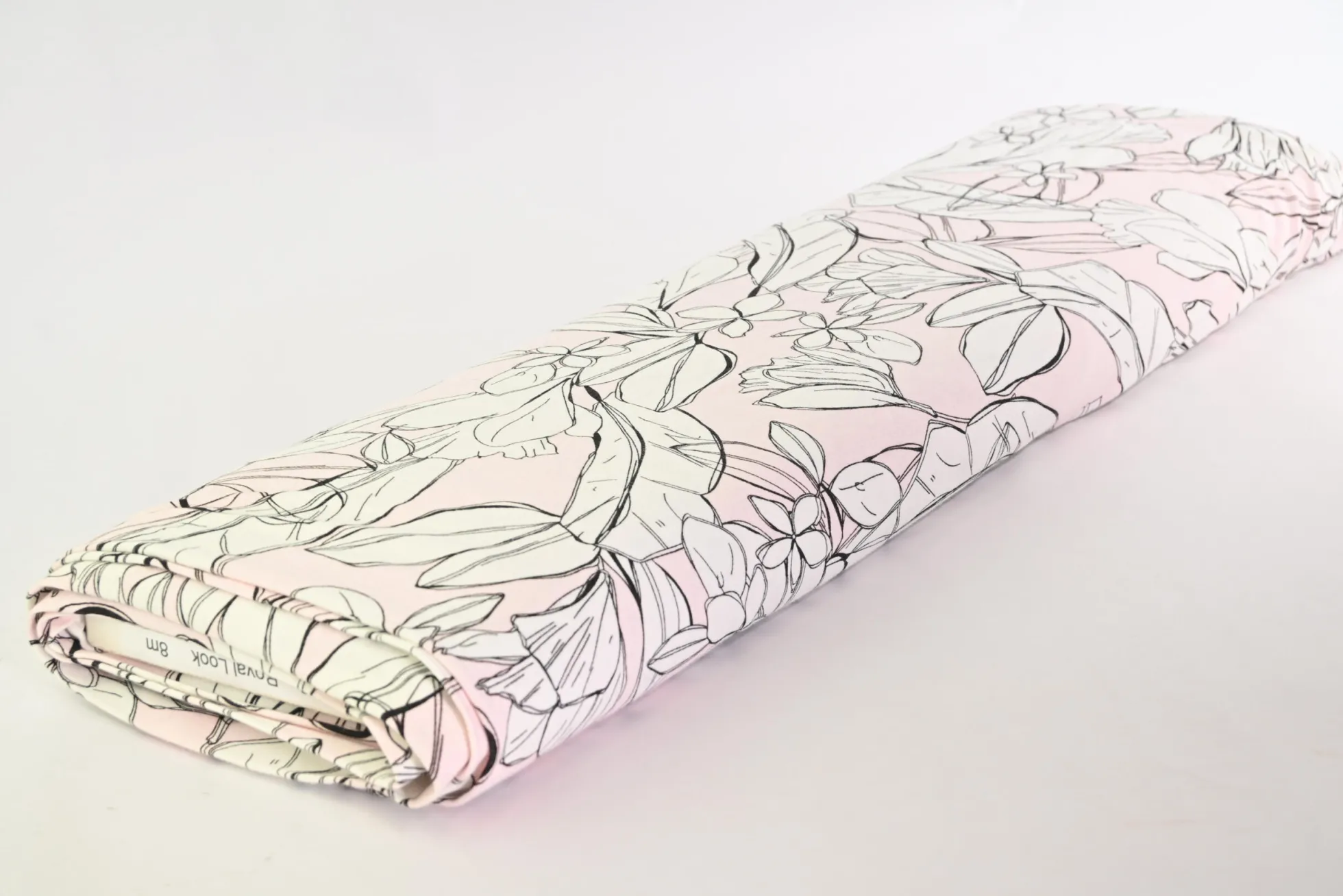Viscose tricot – Blush Botanical Sketch