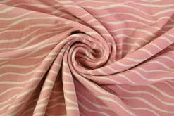 Viscose tricot – Blush Ripple Stripes