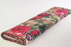 Viscose tricot – Burgundy Vintage Bloom