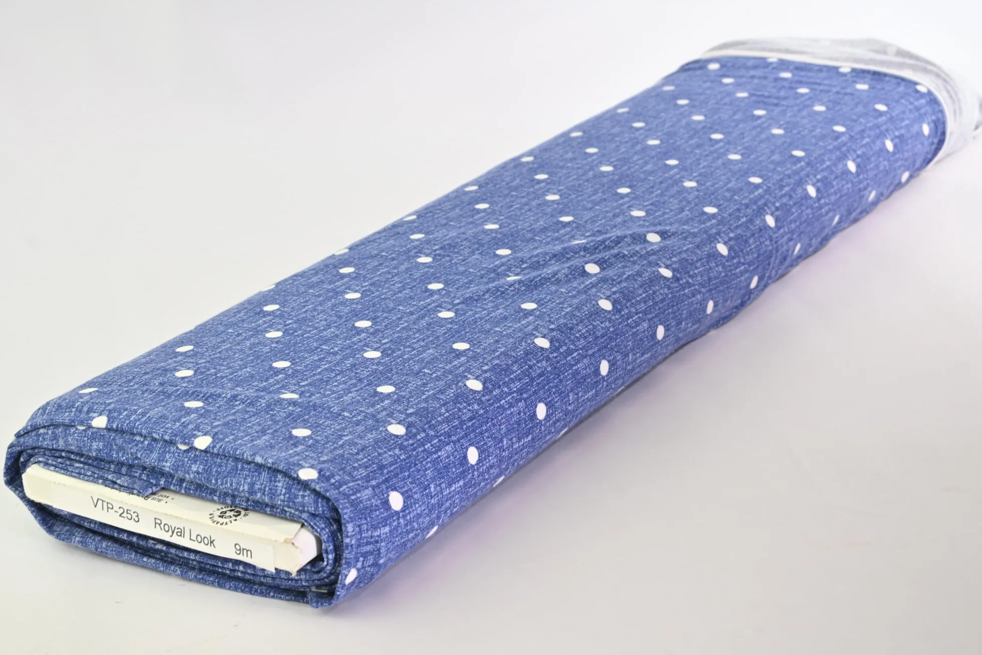 Viscose tricot – Classic Indigo Polka Dot