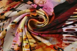 Viscose tricot – Crimson Urban Pulse