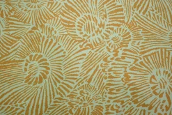 Viscose tricot – Desert petal dark ochre & light denim