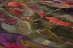 Viscose tricot – Flockprint – Autumn flow