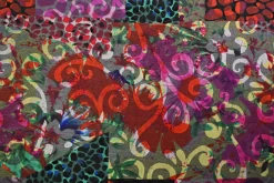 Viscose tricot – Flockprint – Bohemian patchwork