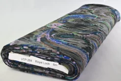 Viscose tricot – Flockprint – Mystic paisley