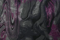 Viscose tricot – Flockprint – Purple waves