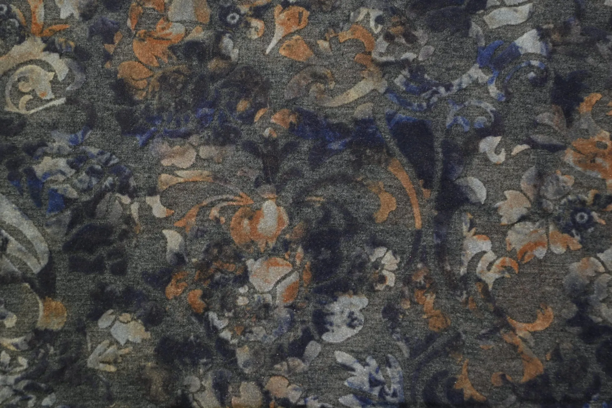 Viscose tricot – Flockprint – Vintage baroque