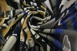 Viscose tricot – Midnight Ink Motion