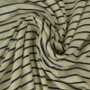 Viscose tricot – Navy en ecru gestreept
