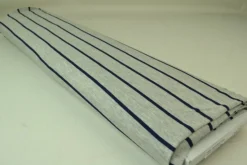 Viscose tricot – Navy en lichtgrijs gestreept
