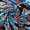 Viscose tricot – Neon Digital Glitch