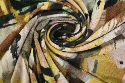 Viscose tricot – Olive Abstract Canvas