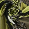 Viscose tricot – Olive Mosaic Whirl