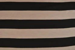 Viscose tricot – Oudroze en zwart gestreept