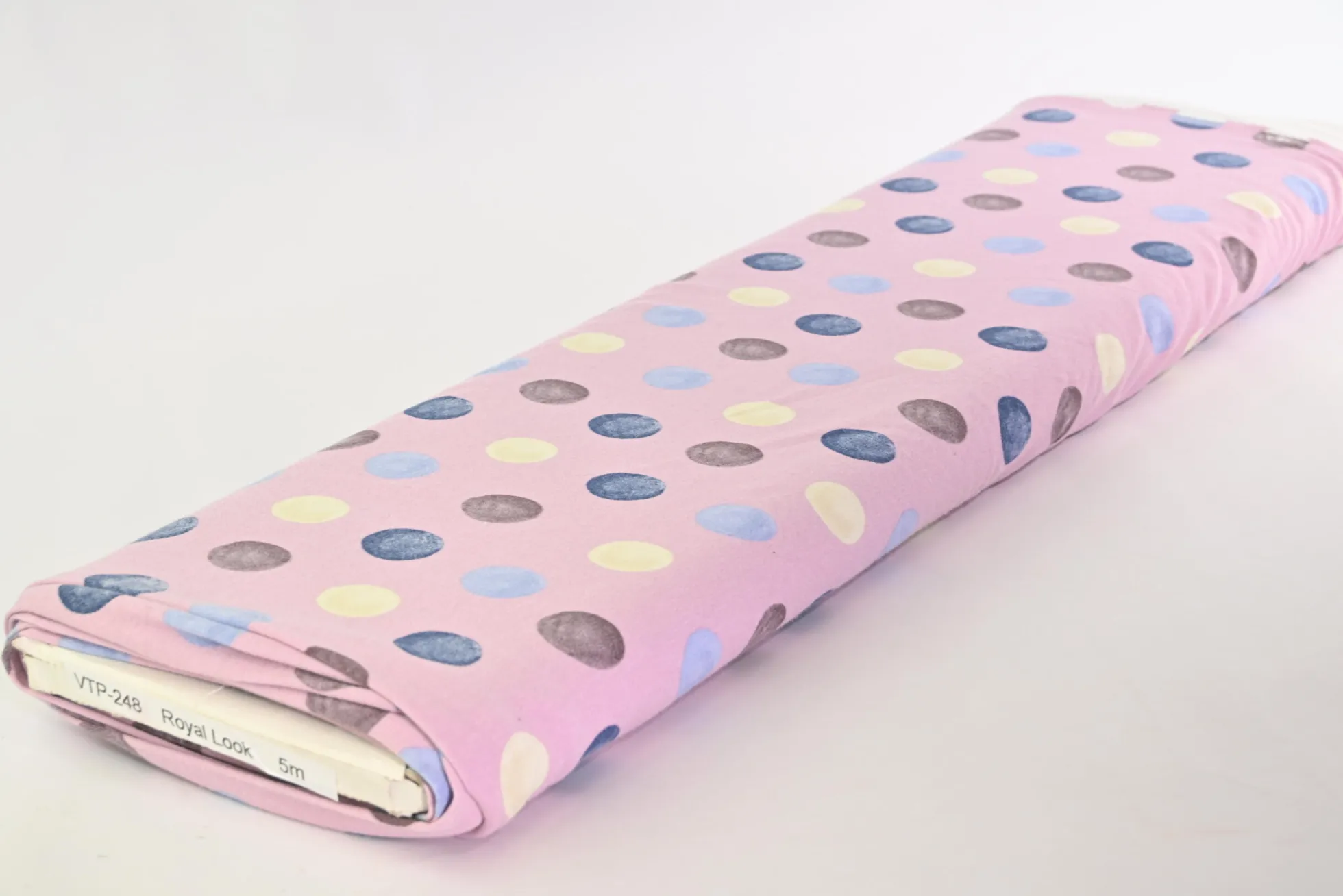 Viscose tricot – Pastel Confetti Polka Dots