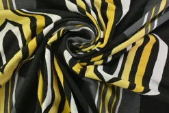 Viscose tricot – Retro Geo Columns