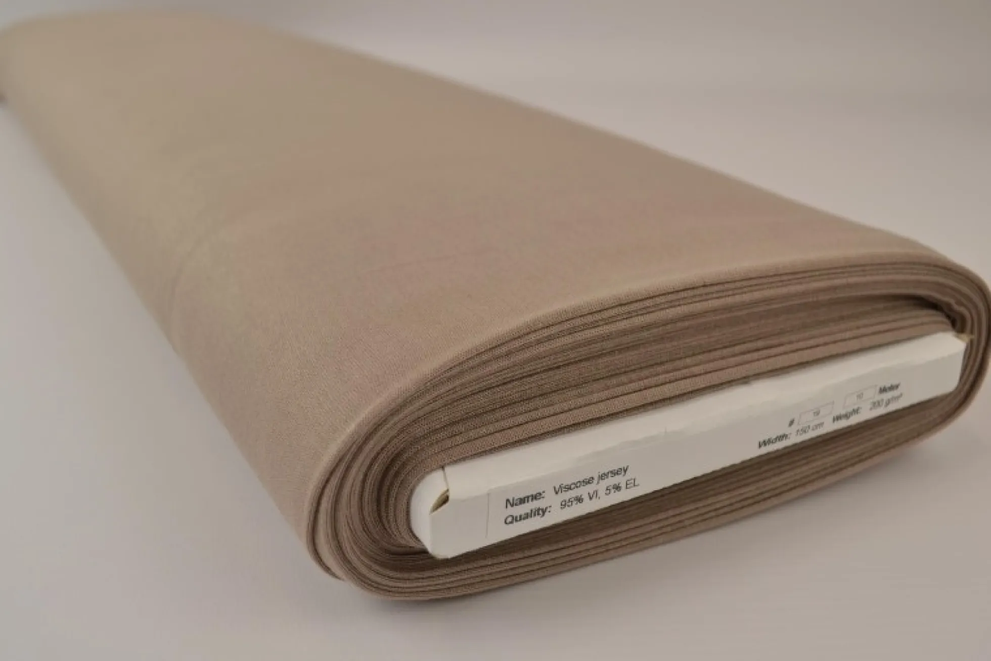 Viscose Tricot: Taupe