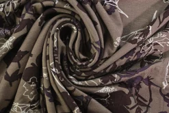 Viscose tricot – Taupe Midnight Floral