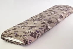 Viscose tricot – Taupe Midnight Floral