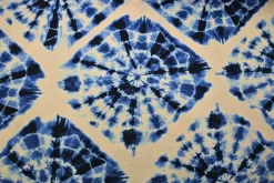 Viscose tricot – Tie-dye blue