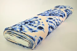 Viscose tricot – Tie-dye blue